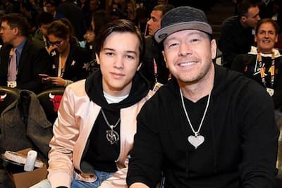 Elijah Hendrix Wahlberg and His Father Donnie Wahlberg Photos